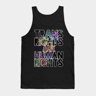 Trans Rights are Human Rights Peonies Tank Top